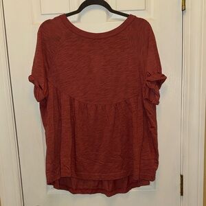 American Eagle Outfitters Rust Short Sleeve Tee